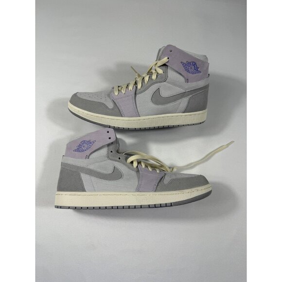 New Nike Air Jordan 1 Zoom CMFT 2 Shoes Womens Size 12 Grey High Top Suede - Picture 1 of 11